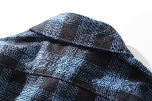 Camisa Cuadros Oversize Manga Larga Talla Grande - Image 14