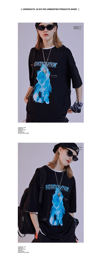 Remera Suelta Estampado Dark Ghost - Image 6