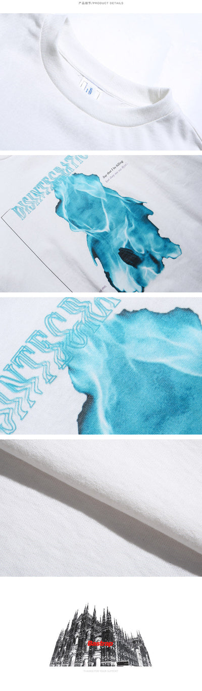 Remera Suelta Estampado Dark Ghost - Image 10