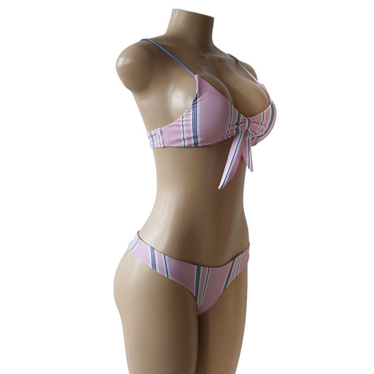 Bikini de Rayas Estampado - Traje de Baño Sexy y Moderno - Image 22
