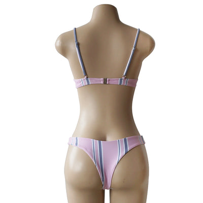 Bikini de Rayas Estampado - Traje de Baño Sexy y Moderno - Image 23