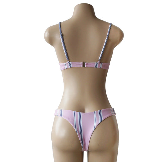 Bikini de Rayas Estampado - Traje de Baño Sexy y Moderno - Image 23