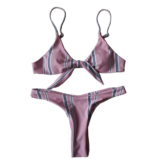 Bikini de Rayas Estampado - Traje de Baño Sexy y Moderno - Image 24