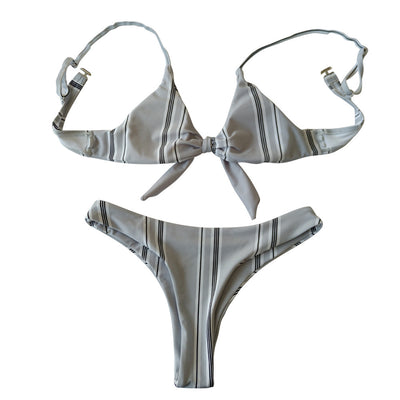 Bikini de Rayas Estampado - Traje de Baño Sexy y Moderno - Image 30