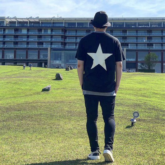 Playera Oversized Estrella Doble Línea - Estilo Urbano Tendencia - Image 10