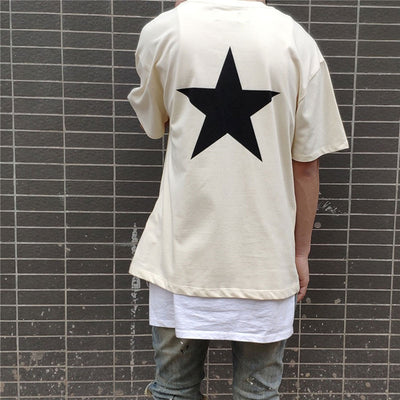 Playera Oversized Estrella Doble Línea - Estilo Urbano Tendencia - Image 11