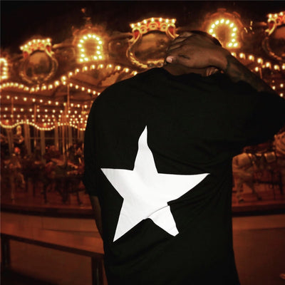 Playera Oversized Estrella Doble Línea - Estilo Urbano Tendencia - Image 17
