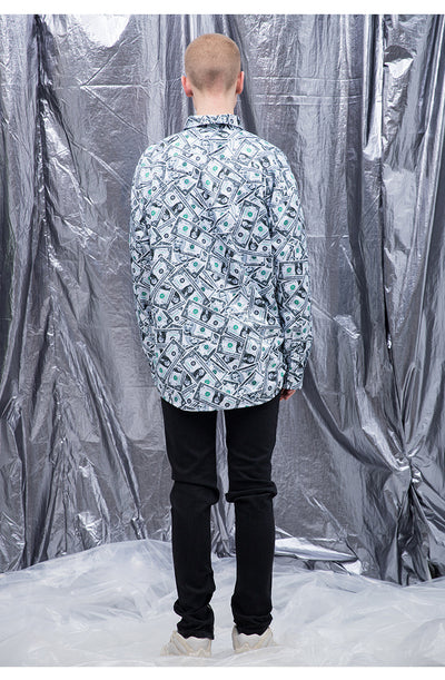 Camisa Casual de Manga Larga para Hombre con Estampado Floral - Image 9