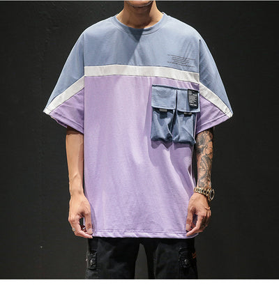 Blusa con Mangas Caídas y Bloques de Color - Image 7