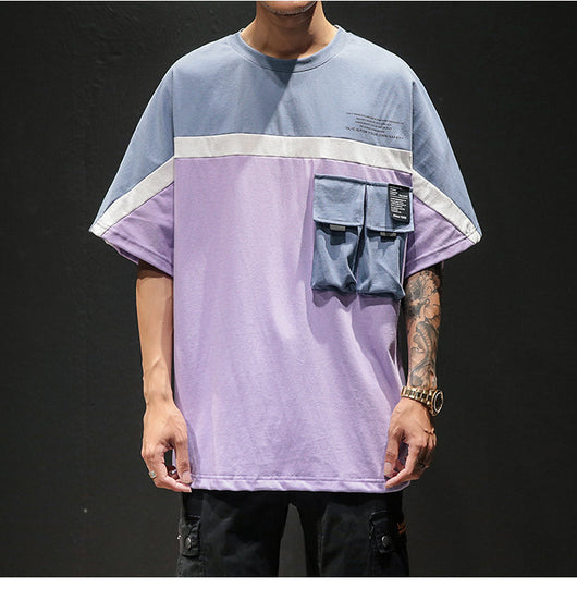 Blusa con Mangas Caídas y Bloques de Color - Image 7
