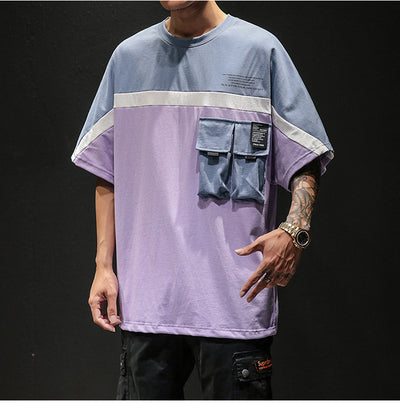 Blusa con Mangas Caídas y Bloques de Color - Image 10