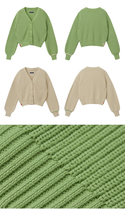 Cardigan de Punto Verde Pasto - Suéter Versátil y Confortable - Image 4
