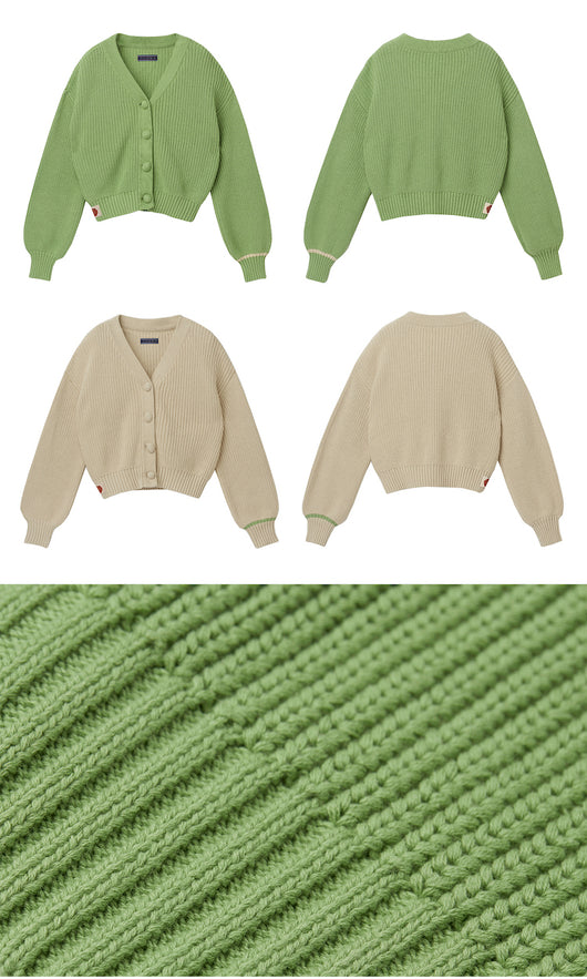 Cardigan de Punto Verde Pasto - Suéter Versátil y Confortable - Image 4