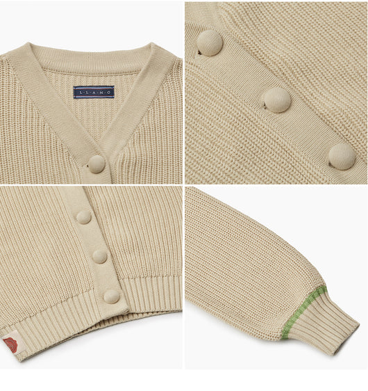 Cardigan de Punto Verde Pasto - Suéter Versátil y Confortable - Image 7