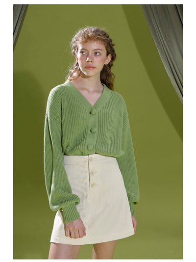 Cardigan de Punto Verde Pasto - Suéter Versátil y Confortable - Image 9