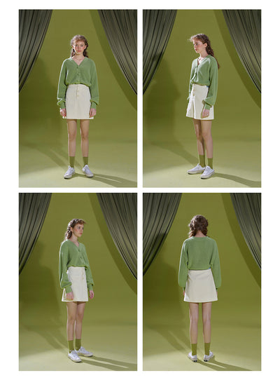 Cardigan de Punto Verde Pasto - Suéter Versátil y Confortable - Image 10