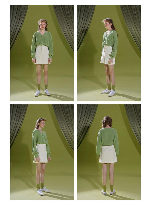 Cardigan de Punto Verde Pasto - Suéter Versátil y Confortable - Image 10