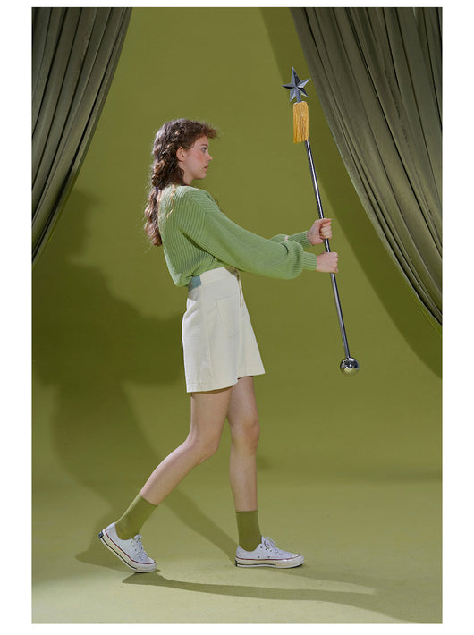 Cardigan de Punto Verde Pasto - Suéter Versátil y Confortable - Image 11