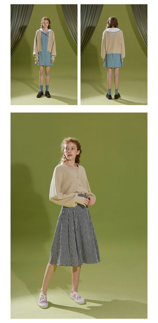 Cardigan de Punto Verde Pasto - Suéter Versátil y Confortable - Image 15