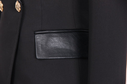 Blazer de Cuero PU con Costuras Reforzadas - Image 15