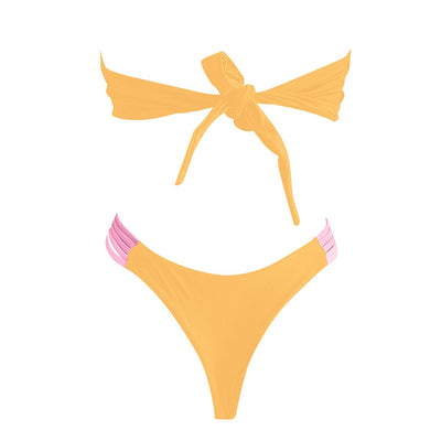 Bikini Deportivo con Diseño de Rayas y Costuras Contrastantes - Image 24