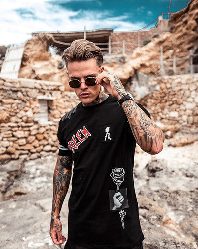 Camiseta Hombre Manga Corta Suelta y Cómoda - Image 7