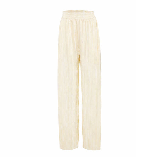 Camisa Plisada con Cuello Solapa y Pantalón Drapeado - Image 27