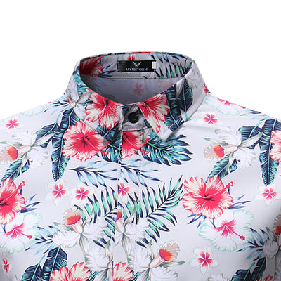 Camisa Floral Casual de Manga Corta para Hombre - Image 10
