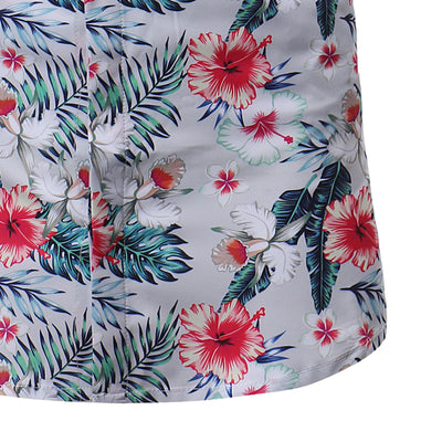 Camisa Floral Casual de Manga Corta para Hombre - Image 14