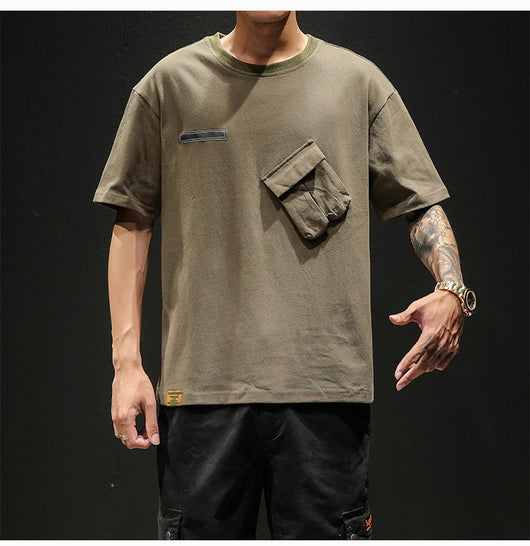 Playera de Manga Corta Color Sólido - Image 18