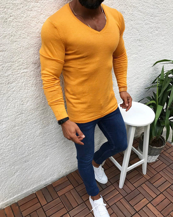 Suéter de Cuello Redondo Manga Larga