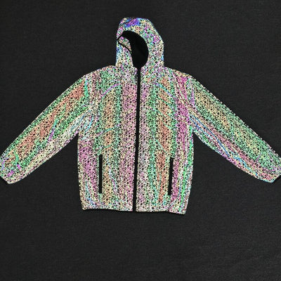 Chaqueta Reflectante Multicolor Caótica - Image 10