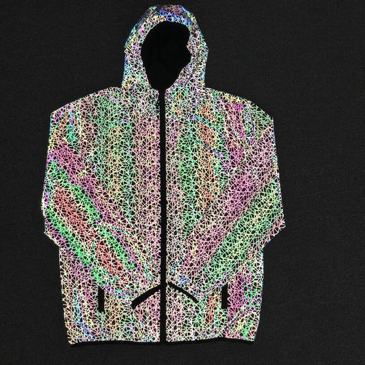 Chaqueta Reflectante Multicolor Caótica - Image 11