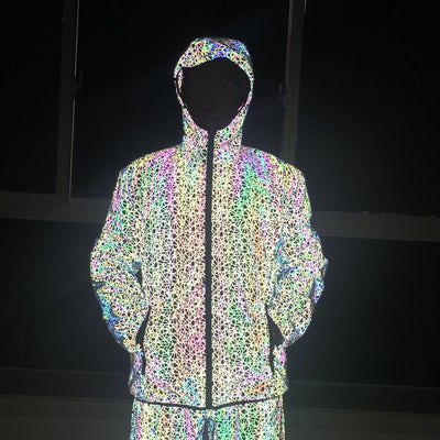 Chaqueta Reflectante Multicolor Caótica - Image 15