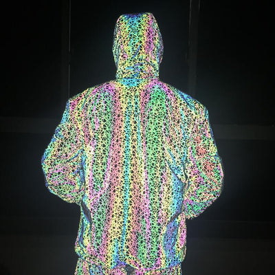 Chaqueta Reflectante Multicolor Caótica - Image 16