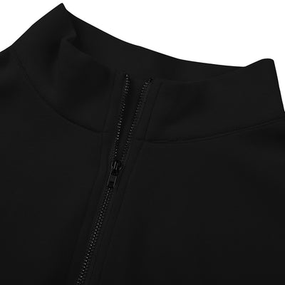 Conjunto de Dos Piezas con Cuello de Pie y Costuras en Contraste - Image 42