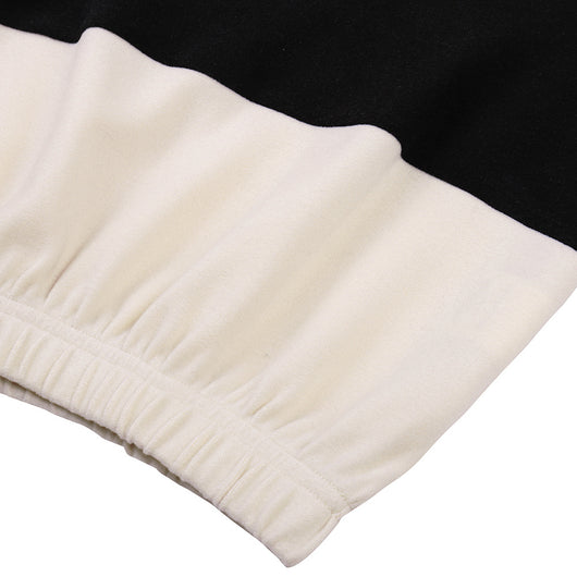 Conjunto de Dos Piezas con Cuello de Pie y Costuras en Contraste - Image 49