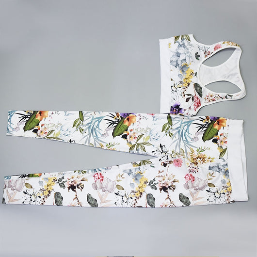 Conjunto Deportivo Mujer con Estampado Tinta - Chaleco y Pantalón Yoga - Image 17