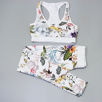 Conjunto Deportivo Mujer con Estampado Tinta - Chaleco y Pantalón Yoga - Image 18