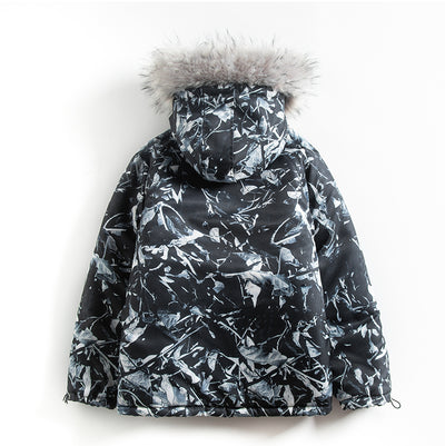 Abrigo de Montaña Camuflaje Azul Holgado Estilo Hip-Hop - Image 10