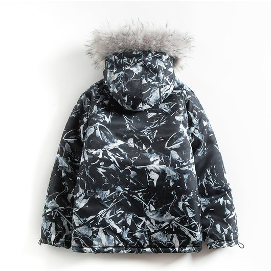 Abrigo de Montaña Camuflaje Azul Holgado Estilo Hip-Hop - Image 10