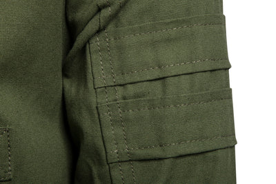 Chaqueta Militar Hombre Verde Oliva Ancha Casual con Capucha - Image 13