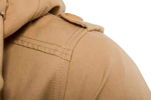 Chaqueta Militar Hombre Verde Oliva Ancha Casual con Capucha - Image 29