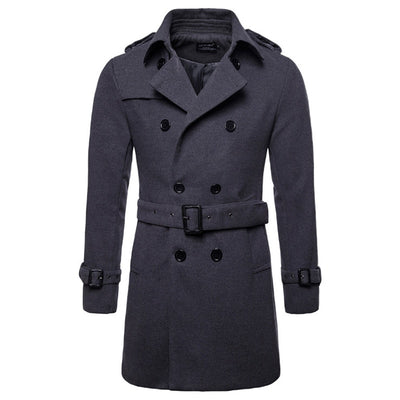 Chaqueta Larga Casual para Hombre - Estilo Europeo y Americano - Image 4