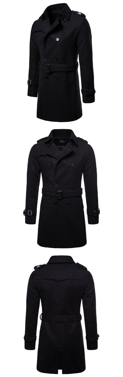 Chaqueta Larga Casual para Hombre - Estilo Europeo y Americano - Image 5