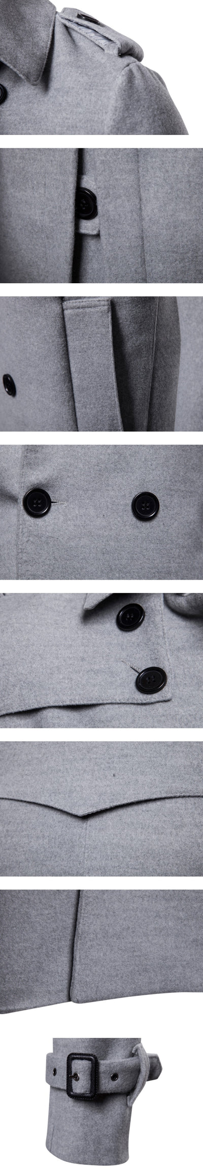 Chaqueta Larga Casual para Hombre - Estilo Europeo y Americano - Image 7