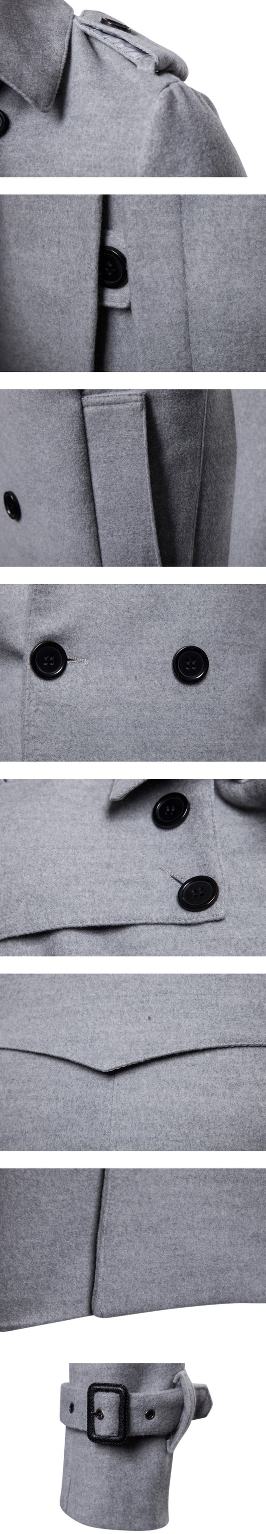 Chaqueta Larga Casual para Hombre - Estilo Europeo y Americano - Image 7