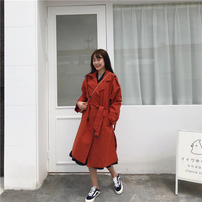 Abrigo Trench Coreano Doble Botonadura Casual - Image 31