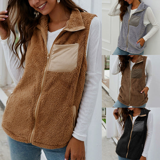 Chaleco Abrigo Térmico de Felpa para Mujer - Calidez Invierno - Image 3