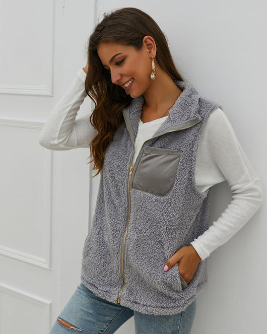 Chaleco Abrigo Térmico de Felpa para Mujer - Calidez Invierno - Image 4